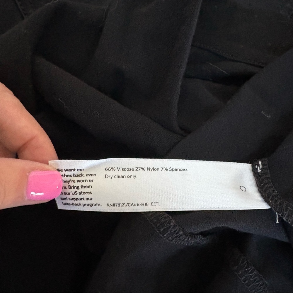 Eileen Fisher Black Textured‎ Open Front Office Drape Blazer Longline Women’s XL - Picture 6 of 6